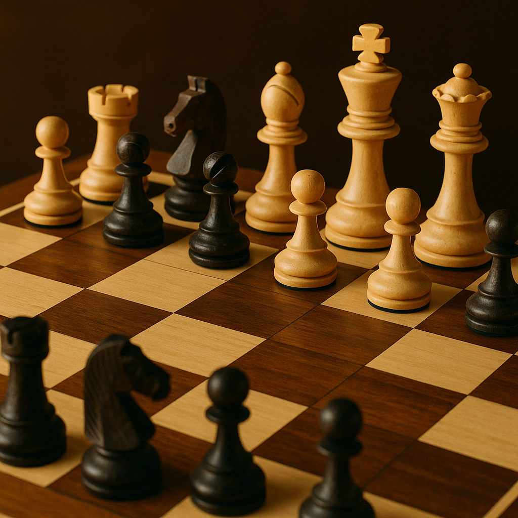 chess pieces on a board